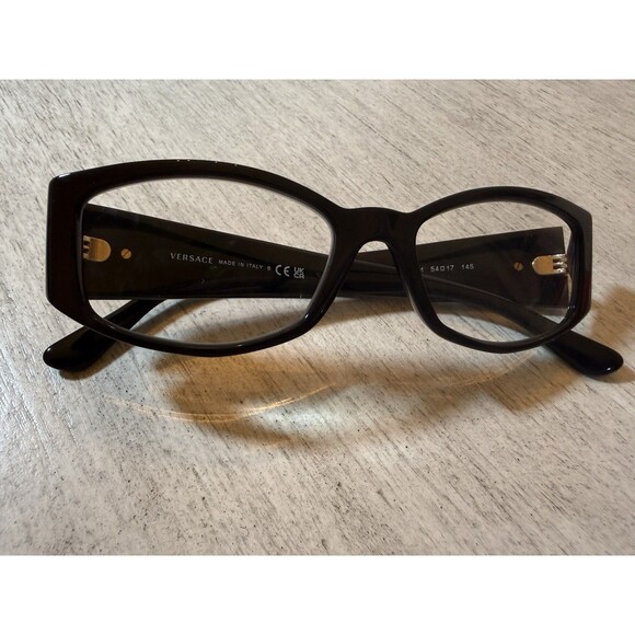 Versace Eyeglasses VE 3343 GB1 Glasses Polished Black Medusa 54-17-145 with Case main image 14